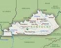 La mappa del Kentucky
